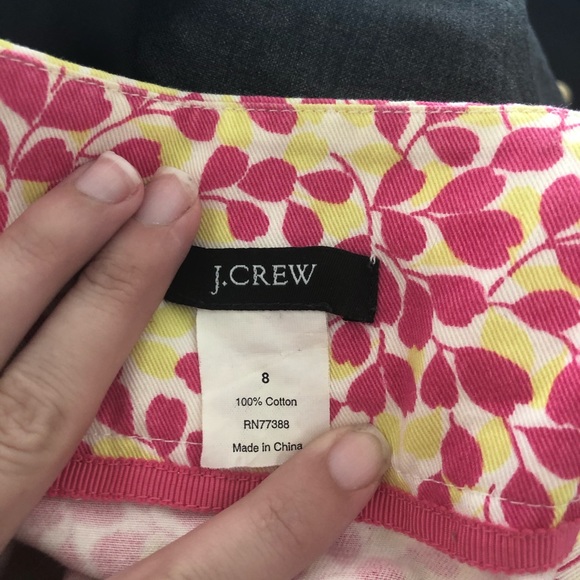 J. Crew Pink and Green Skirt - Picture 2 of 3